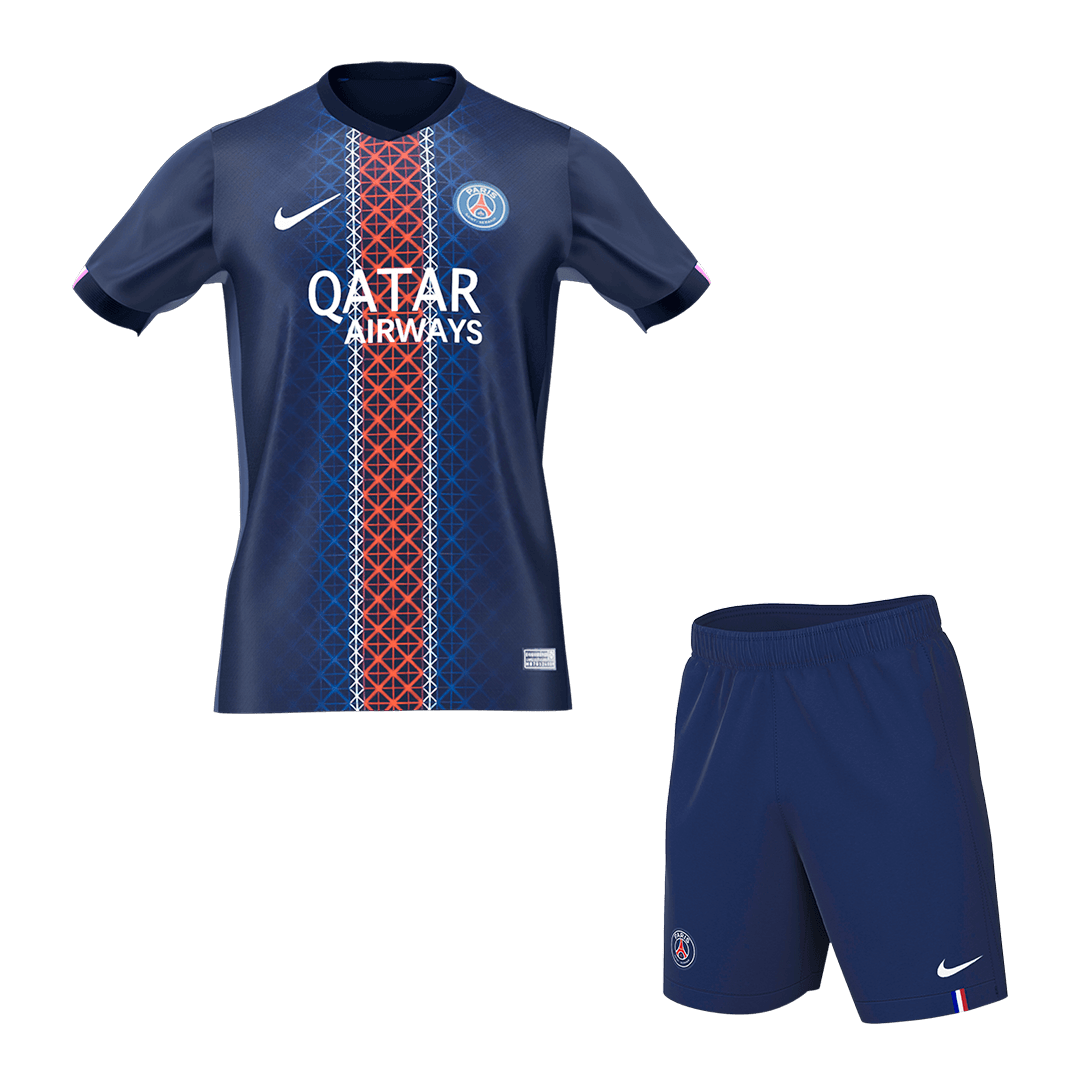 PSG Home Soccer Jersey Kit(Jersey+Shorts) 2025/26 - Soccerdeal