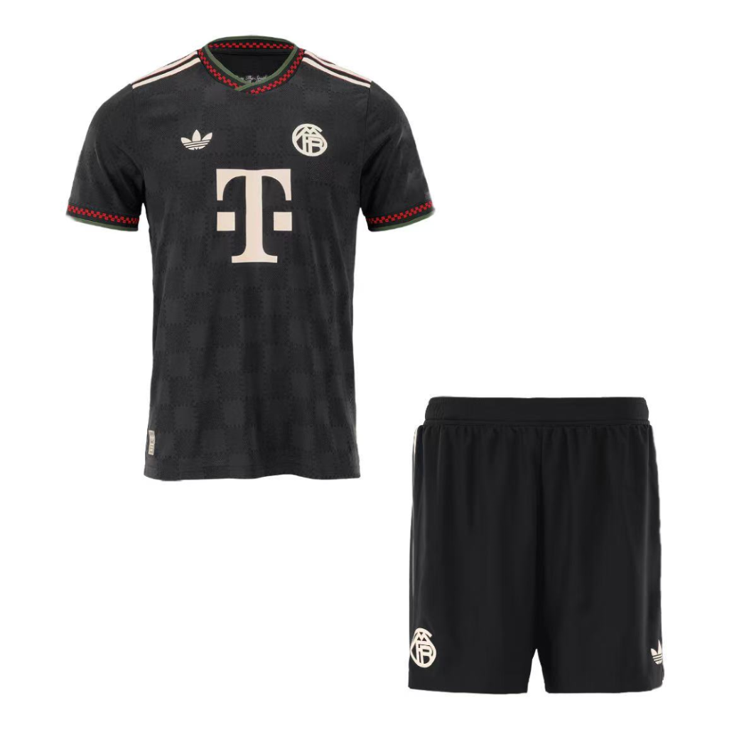 Bayern Munich Third Away Soccer Jersey Kit(Jersey+Shorts) 2025/26 Player Version - Soccerdeal