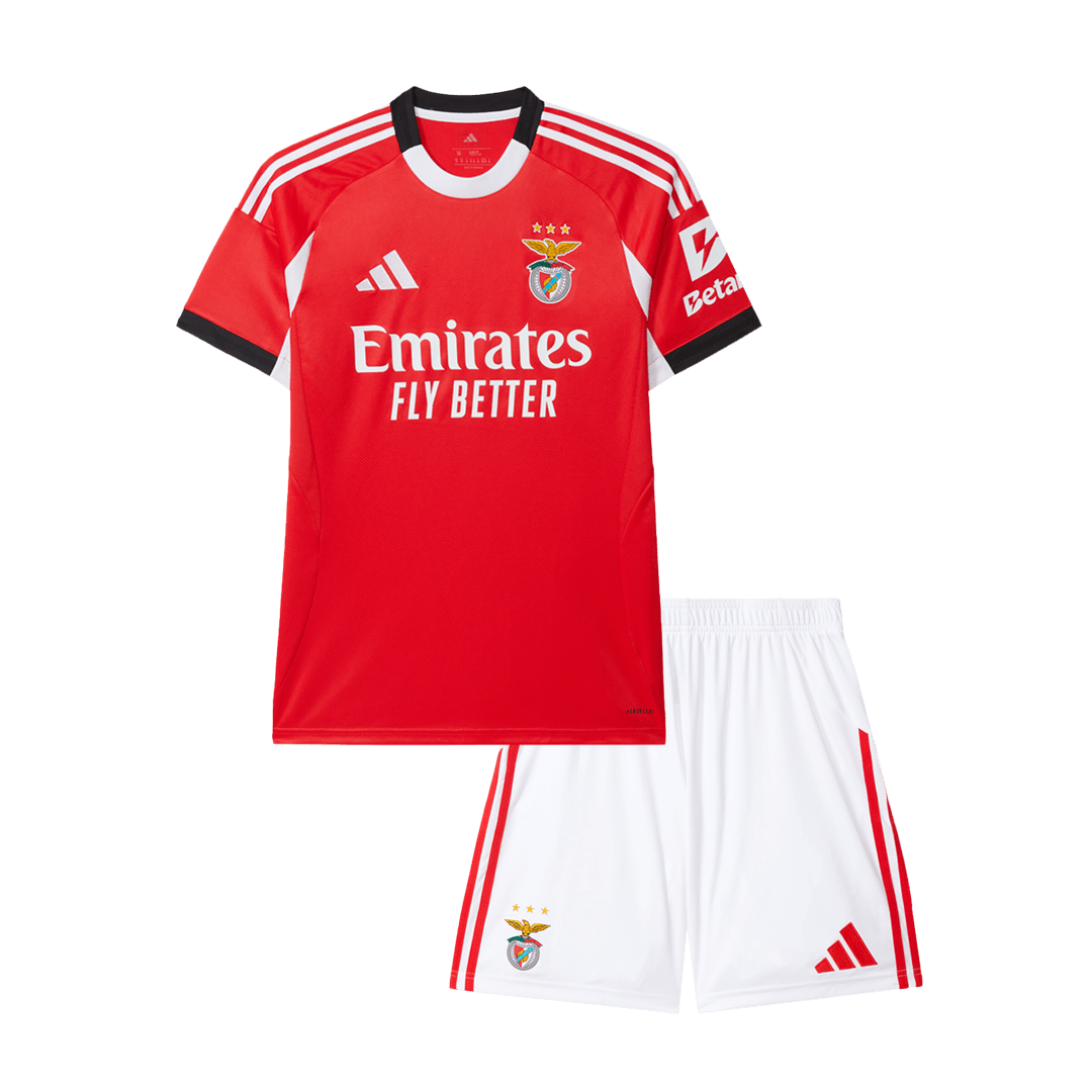 Kid's Benfica Home Soccer Jersey Kit(Jersey+Shorts) 2025/26 - Soccerdeal