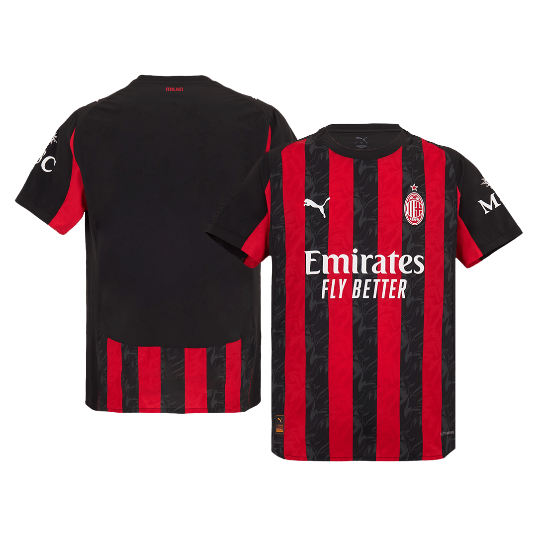 Authentic AC Milan Home Soccer Jersey 2025/26 - Soccerdeal