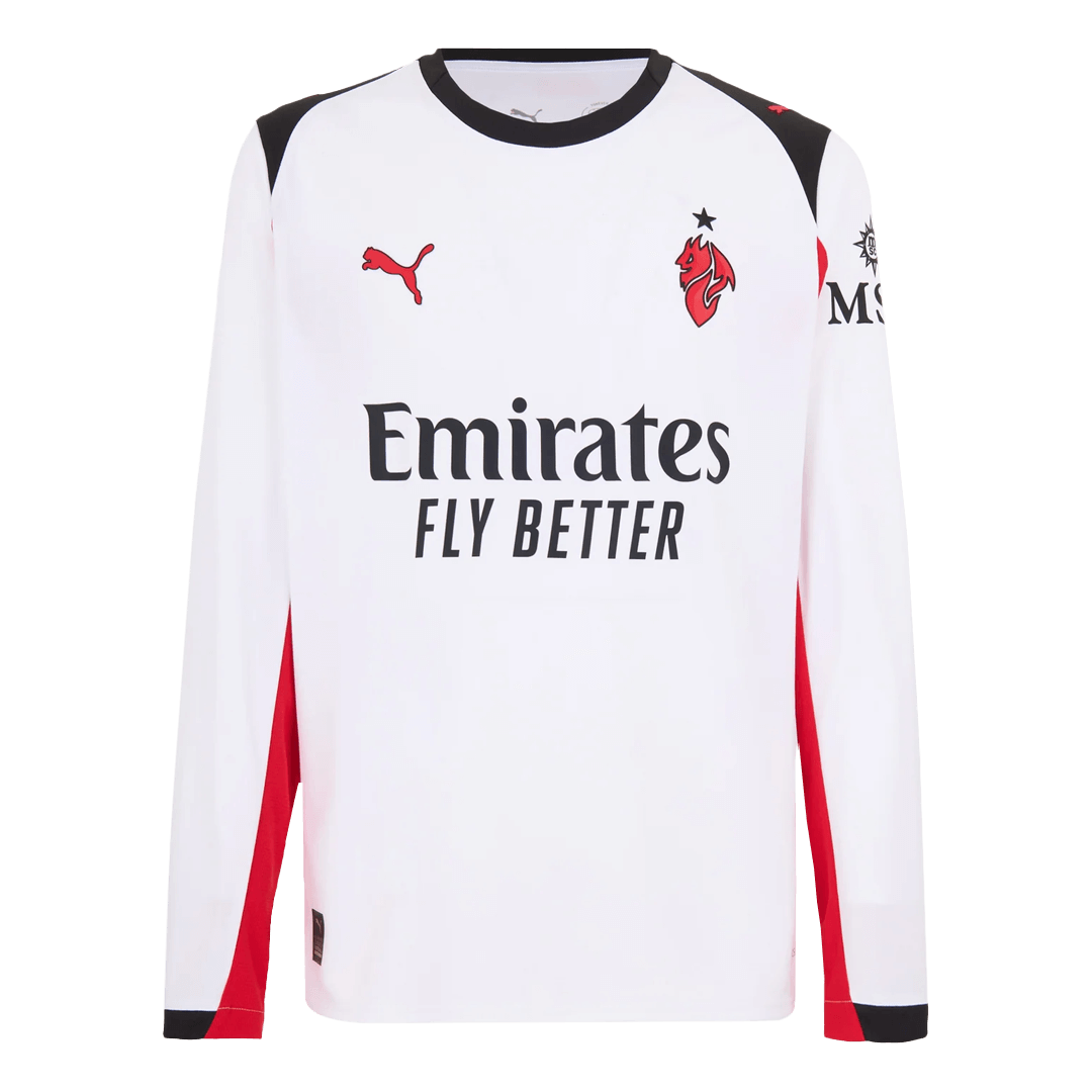 AC Milan Away Long Sleeve Soccer Jersey 2025/26 - Soccerdeal