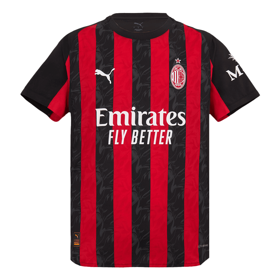 Authentic AC Milan Home Soccer Jersey 2025/26 - Soccerdeal
