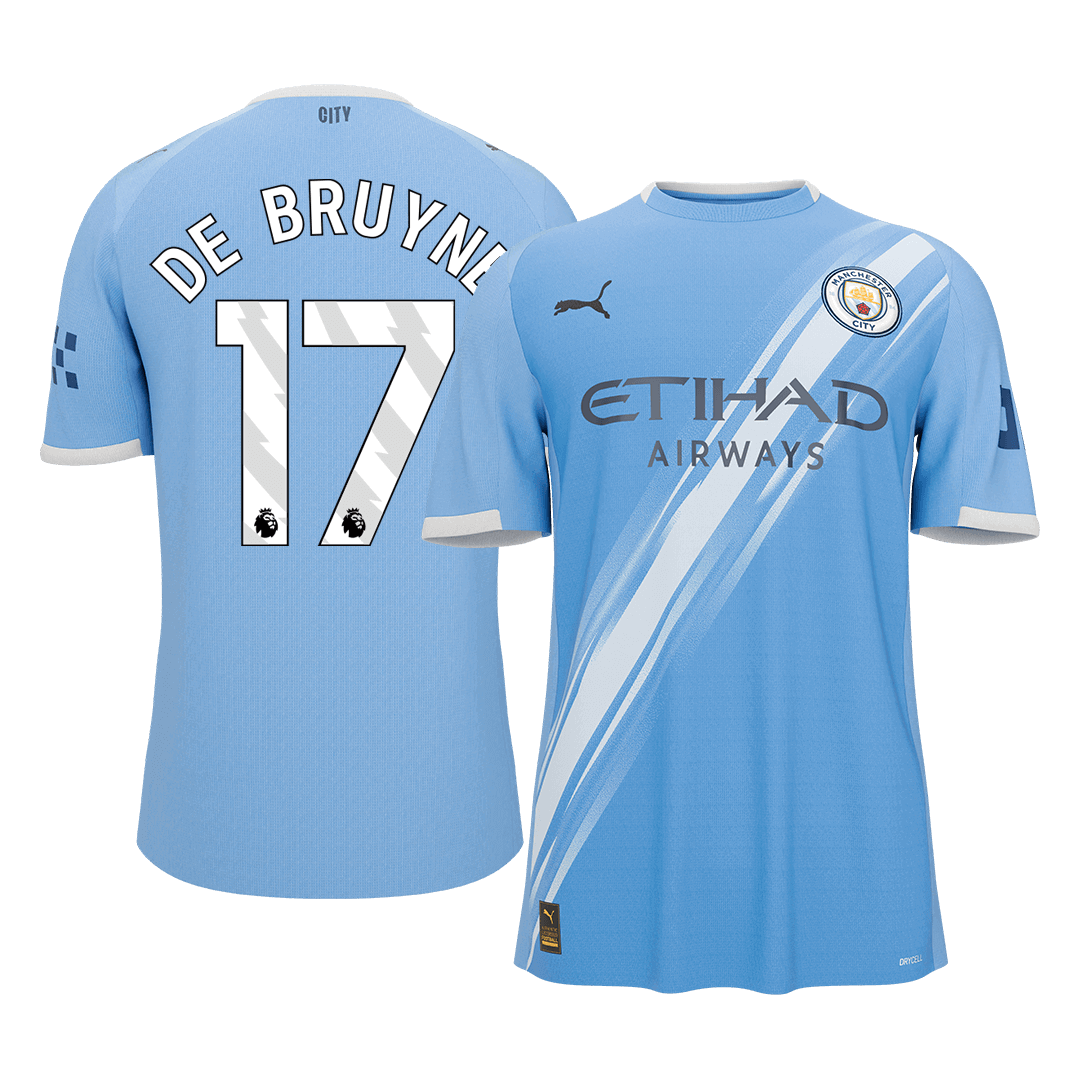 DE BRUYNE #17 Manchester City Home Soccer Jersey 2025/26 - Soccerdeal