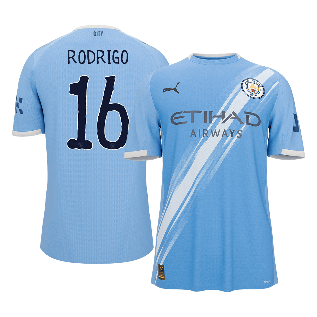 RODRIGO #16 Manchester City Home Soccer Jersey 2025/26 - Soccerdeal