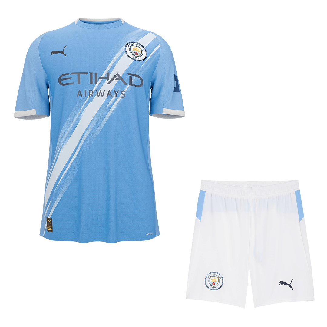 Manchester City Home Soccer Jersey Kit(Jersey+Shorts) 2025/26 - Soccerdeal