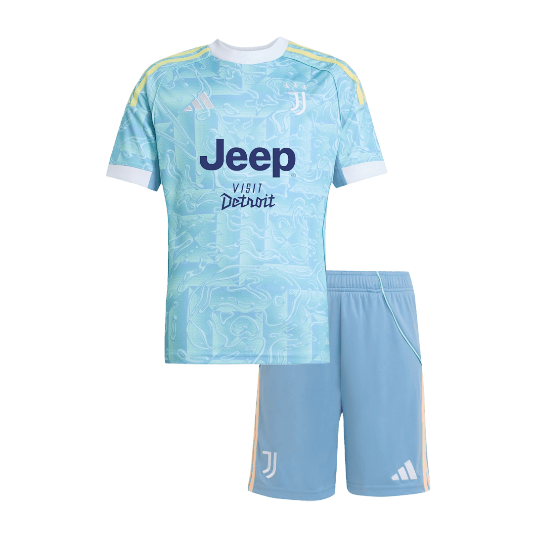 Kid's Juventus Away Soccer Jersey 2025/26 - Soccerdeal