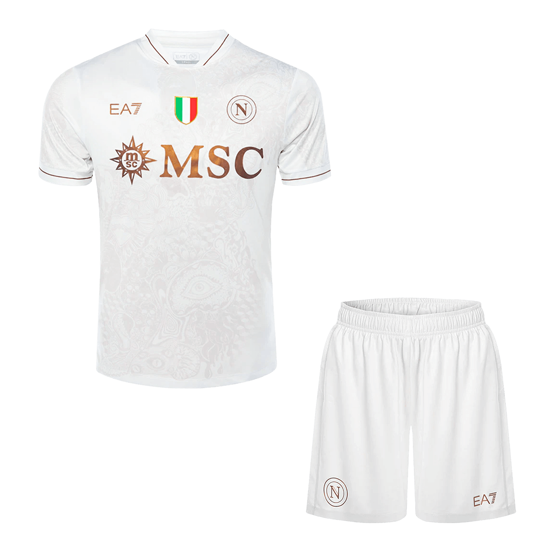 Napoli Away Soccer Jersey Kit(Jersey+Shorts) 2025/26 - Soccerdeal