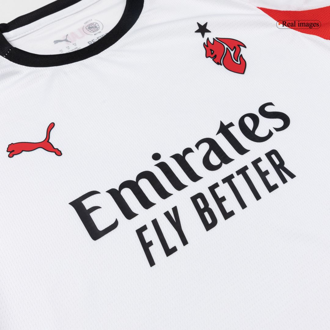 Kid's AC Milan Away Soccer Jersey Kit(Jersey+Shorts+Socks) 2025/26 - Soccerdeal