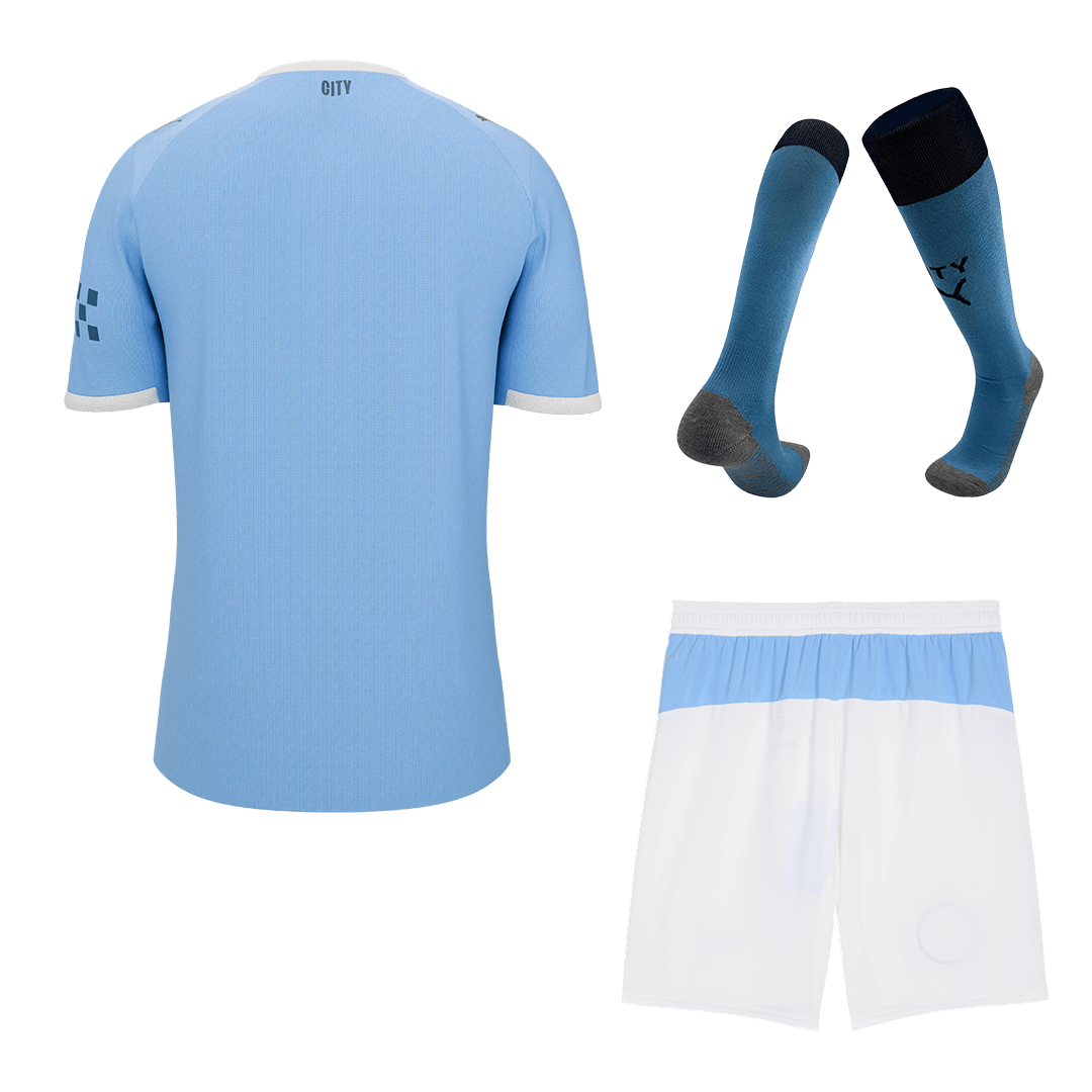 Manchester City Home Soccer Jersey Kit(Jersey+Shorts+Socks) 2025/26 - Soccerdeal