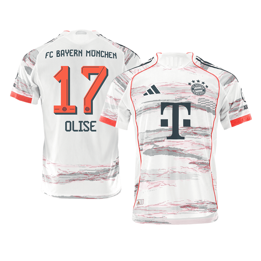 OLISE #17 Bayern Munich Away Soccer Jersey 2025/26 Player Version - Soccerdeal