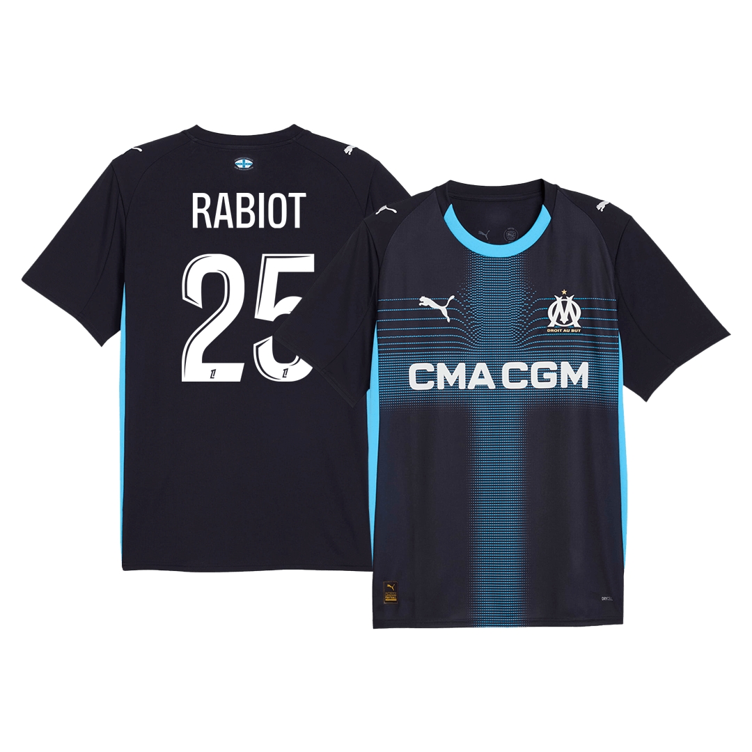 RABIOT #25 Marseille Away Soccer Jersey 2025/26 - Soccerdeal