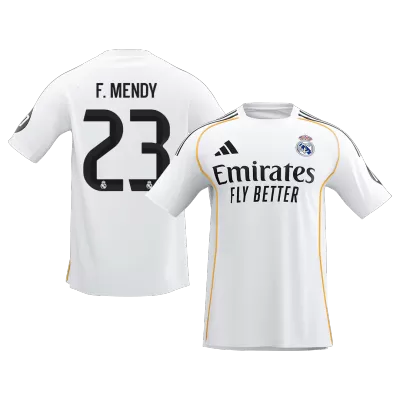 F.MENDY #23 Real Madrid Home Soccer Jersey 2025/26 - Soccerdeal
