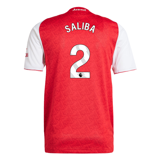 SALIBA #2 Arsenal Home Soccer Jersey 2025/26 Player Version - Soccerdeal