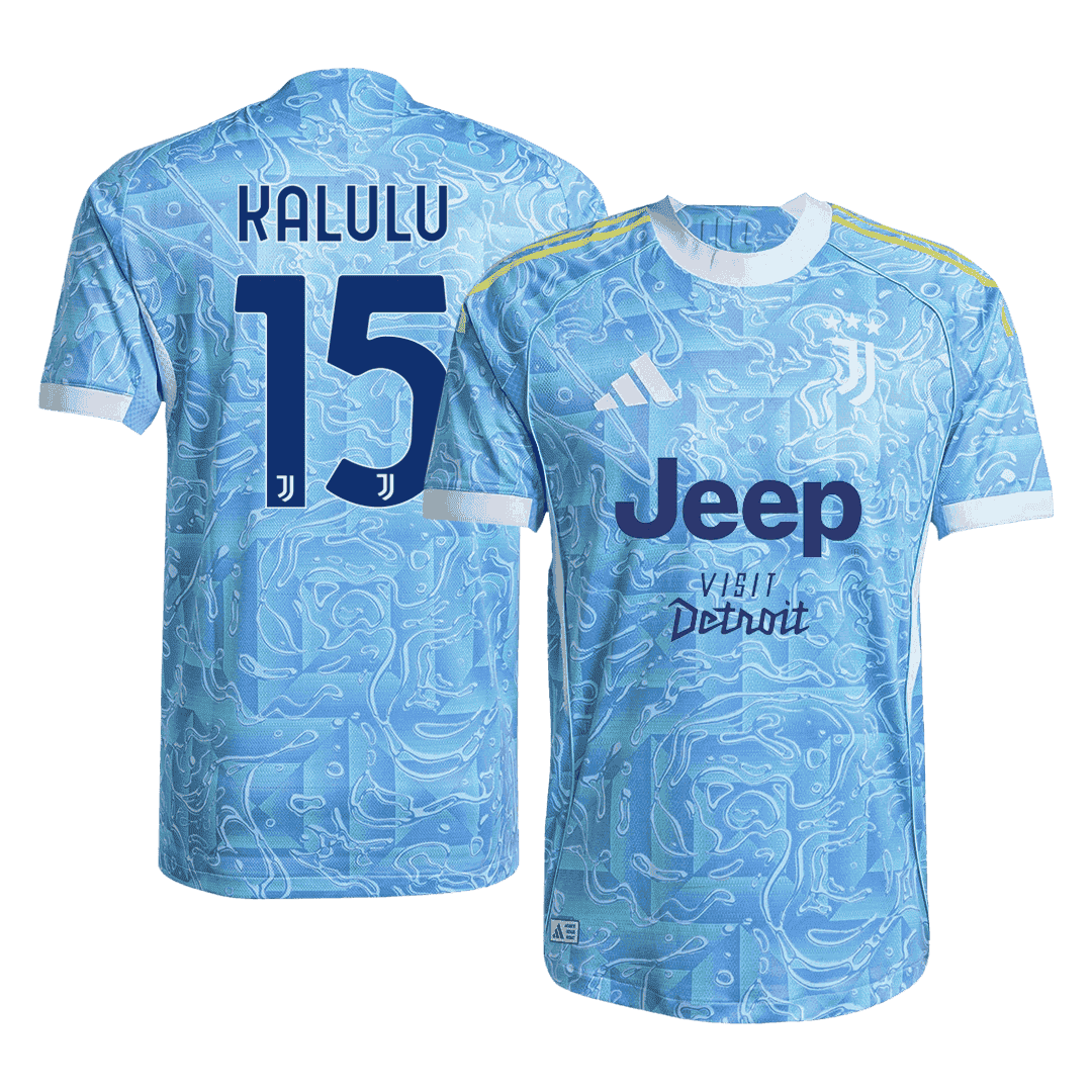 KALULU #15 Juventus Away Soccer Jersey 2025/26 Player Version - Soccerdeal