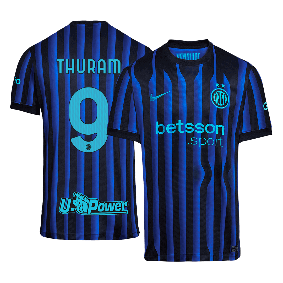 THURAM #9 Inter Milan Home Soccer Jersey 2025/26 - Soccerdeal