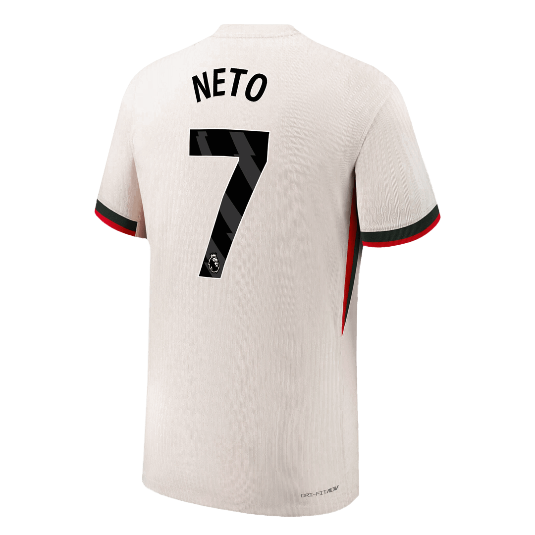 NETO #7 Chelsea Away Soccer Jersey 2025/26 Player Version - Soccerdeal