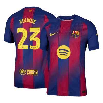 Authentic KOUNDE #23 Barcelona Home Soccer Jersey 2025/26 - UCL - Soccerdeal