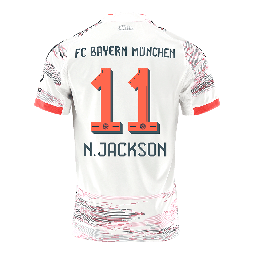 N.JACKSON #11 Bayern Munich Away Soccer Jersey 2025/26 - Soccerdeal