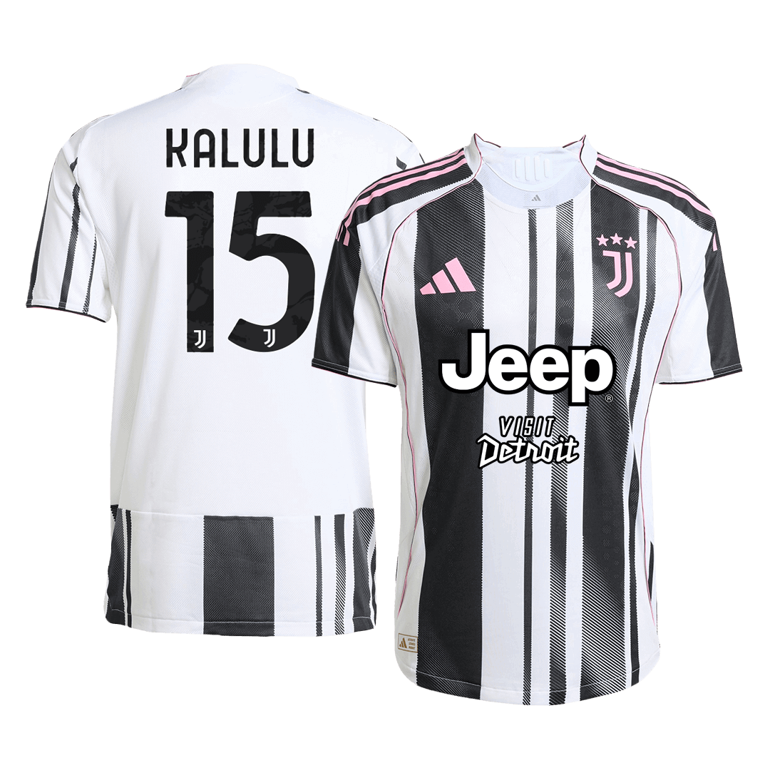 KALULU #15 Juventus Home Soccer Jersey 2025/26 Player Version - Soccerdeal