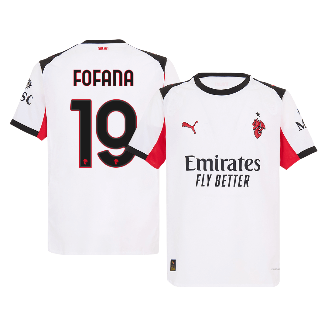 Authentic FOFANA #19 AC Milan Away Soccer Jersey 2025/26 - Soccerdeal