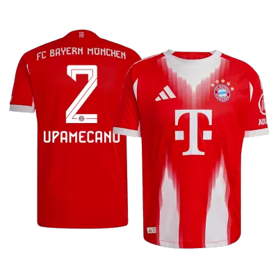 Authentic UPAMECANO #2 Bayern Munich Home Soccer Jersey 2025/26 - Soccerdeal