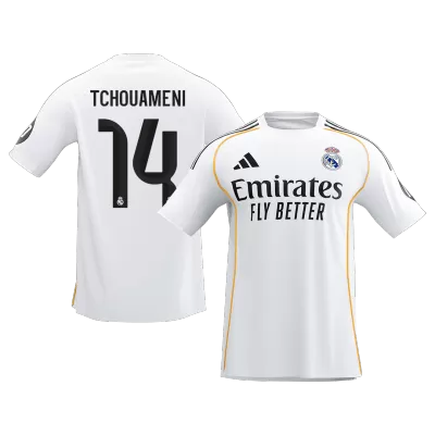 TCHOUAMENI #14 Real Madrid Home Soccer Jersey 2025/26 - Soccerdeal