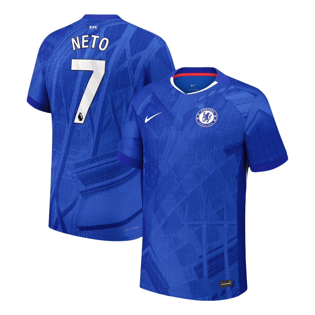 NETO #7 Chelsea Home Soccer Jersey 2025/26 Player Version - Soccerdeal
