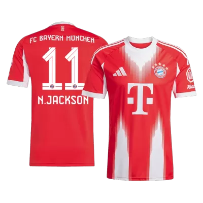 N.JACKSON #11 Bayern Munich Home Soccer Jersey 2025/26 - Soccerdeal