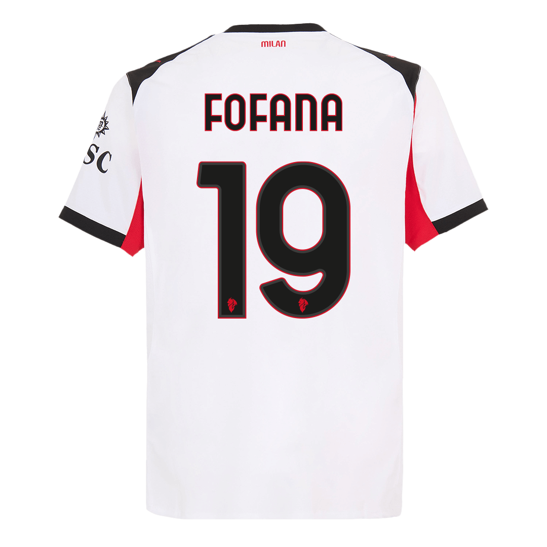 Authentic FOFANA #19 AC Milan Away Soccer Jersey 2025/26 - Soccerdeal