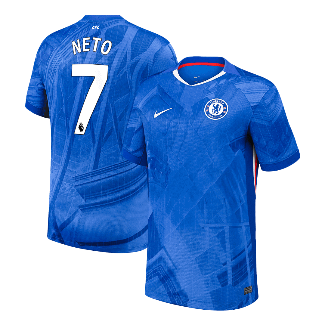 NETO #7 Chelsea Home Soccer Jersey 2025/26 - Soccerdeal