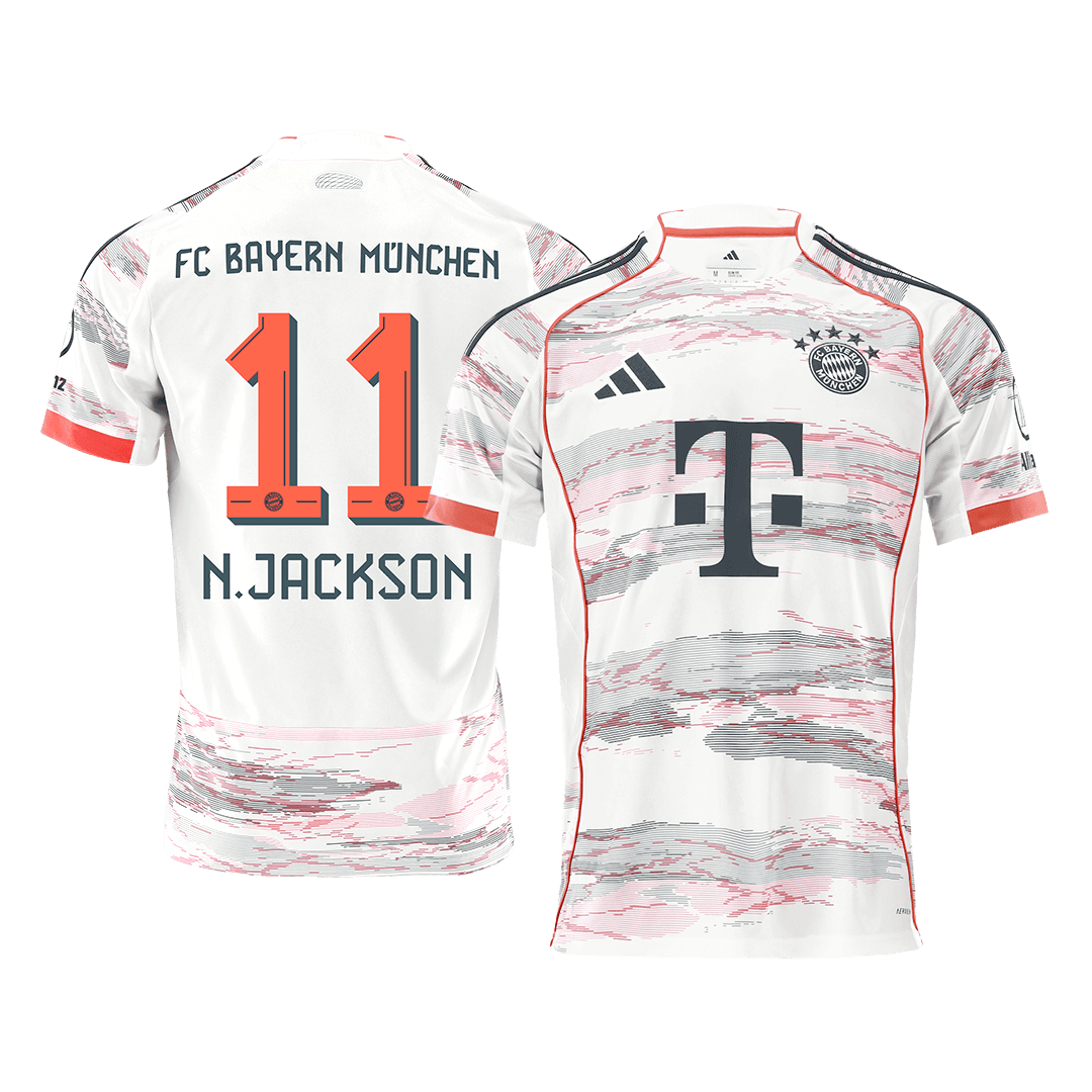 N.JACKSON #11 Bayern Munich Away Soccer Jersey 2025/26 - Soccerdeal