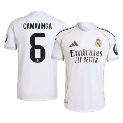 Authentic CAMAVINGA #6 Real Madrid Home Soccer Jersey 2025/26 - Soccerdeal