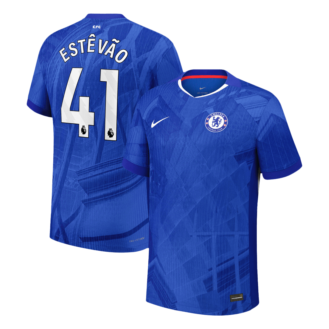 ESTÊVÃO #41 Chelsea Home Soccer Jersey 2025/26 Player Version - Soccerdeal