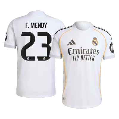 Authentic F.MENDY #23 Real Madrid Home Soccer Jersey 2025/26 - Soccerdeal
