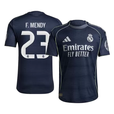Authentic F.MENDY #23 Real Madrid Away Soccer Jersey 2025/26 - Soccerdeal