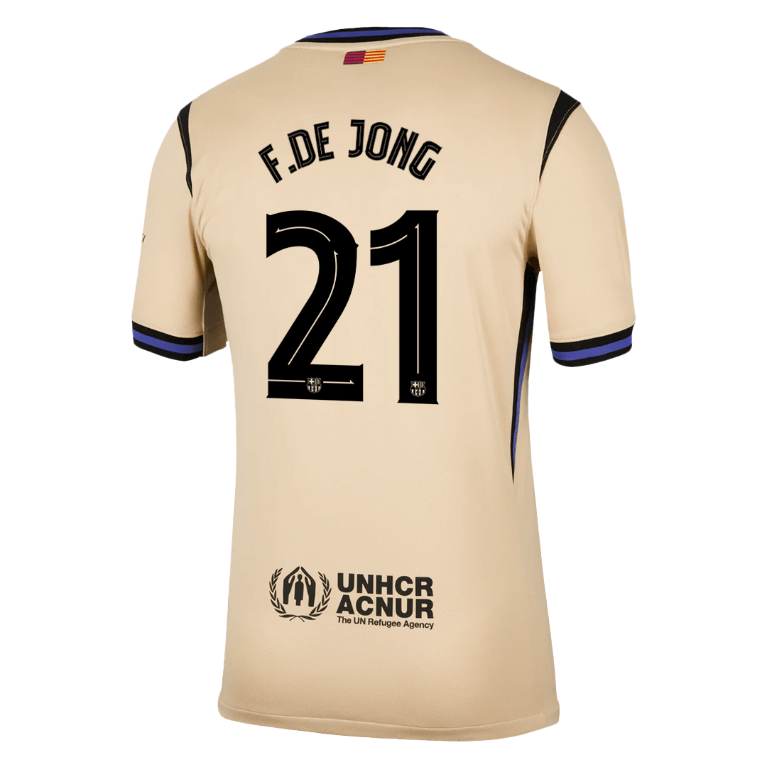 F.DE JONG #21 Barcelona Away Soccer Jersey 2025/26 -UCL - Soccerdeal
