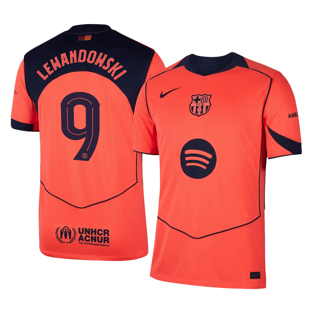 LEWANDOWSKI #9 Barcelona Third Away Soccer Jersey 2025/26 -UCL - Soccerdeal
