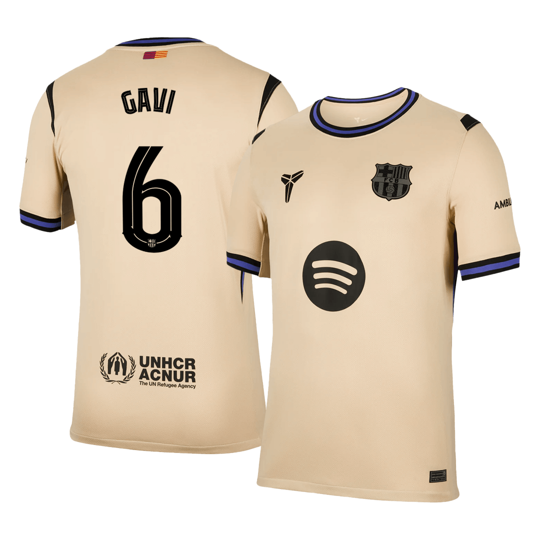 GAVI #6 Barcelona Away Soccer Jersey 2025/26 -UCL - Soccerdeal