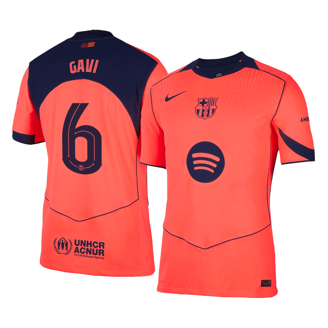 GAVI #6 Barcelona Third Away Soccer Jersey 2025/26 - UCL Player Version - Soccerdeal
