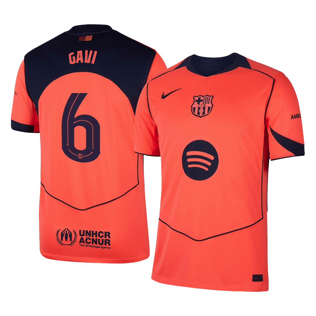 GAVI #6 Barcelona Third Away Soccer Jersey 2025/26 -UCL - Soccerdeal