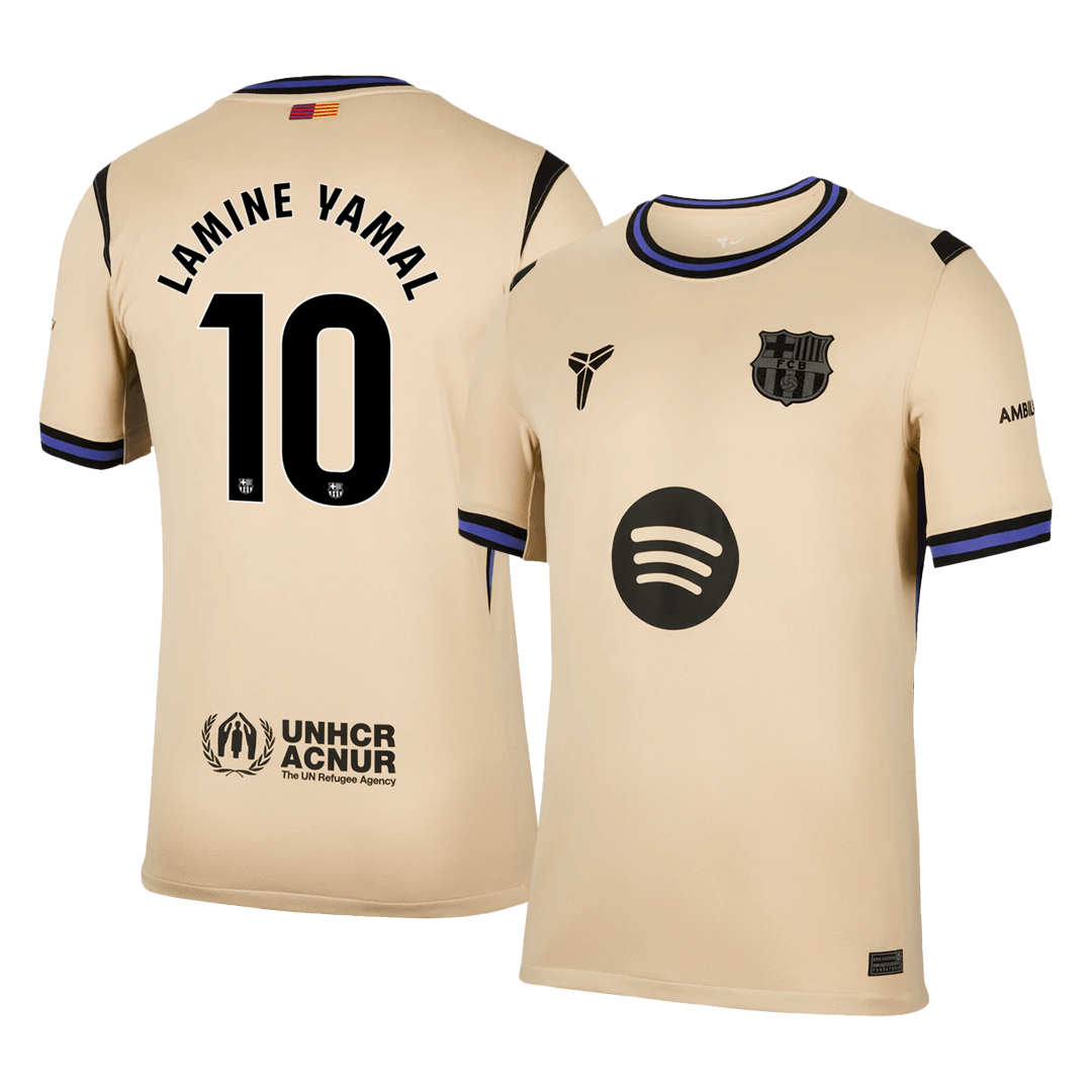 LAMINE YAMAL #10 Barcelona Away Soccer Jersey 2025/26 - Soccerdeal