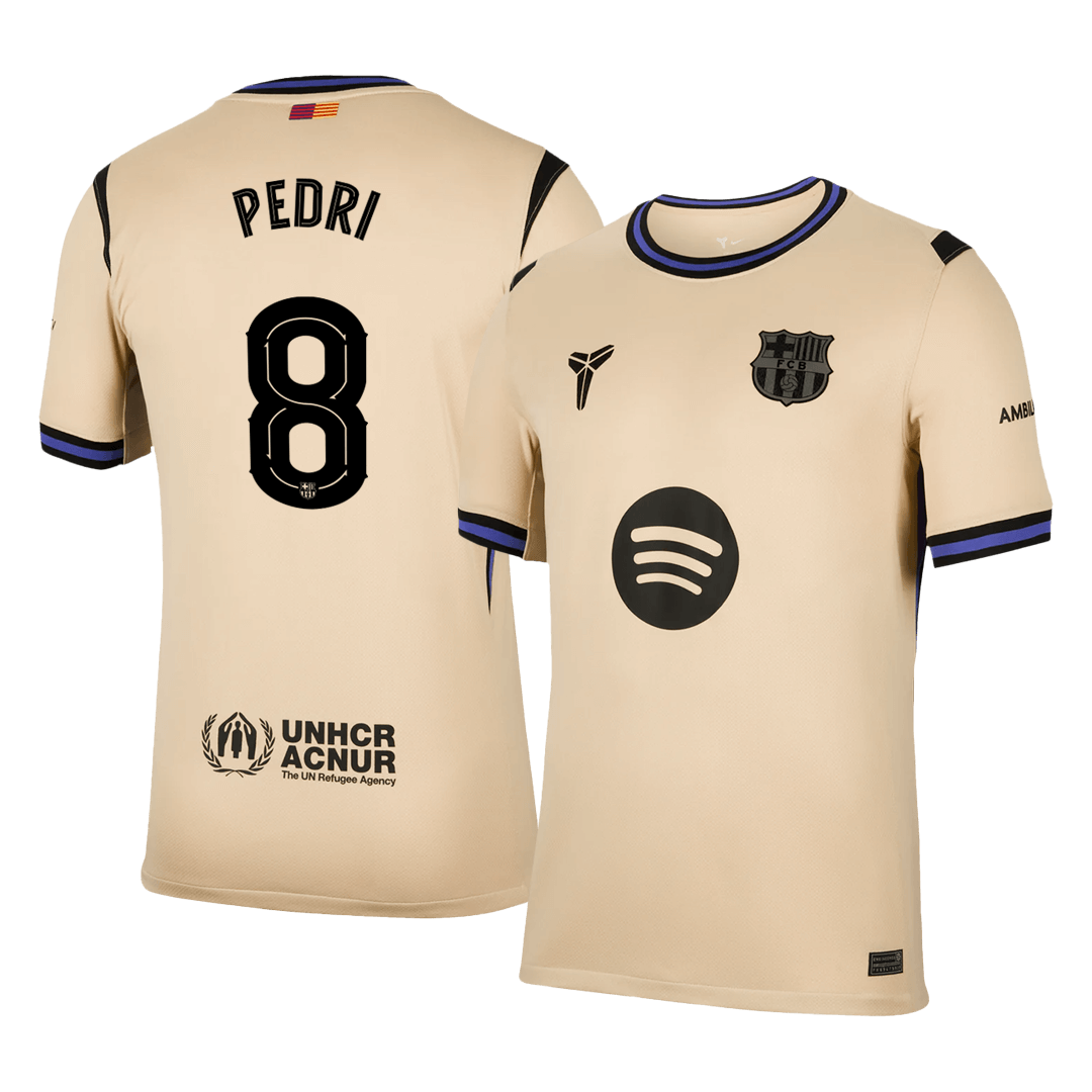 PEDRI #8 Barcelona Away Soccer Jersey 2025/26 -UCL - Soccerdeal
