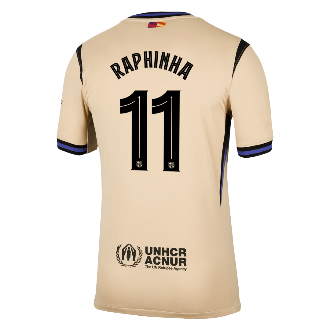 RAPHINHA #11 Barcelona Away Soccer Jersey 2025/26 -UCL - Soccerdeal