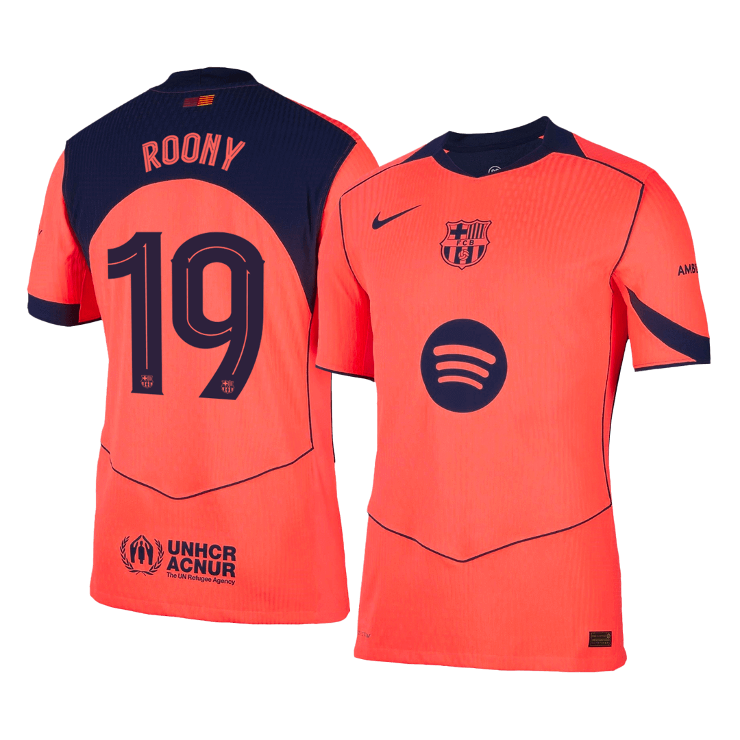 ROONY #19 Barcelona Third Away Soccer Jersey 2025/26 - UCL Player Version - Soccerdeal