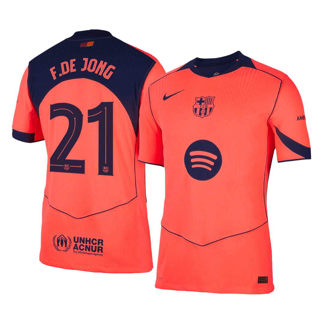 F.DE JONG #21 Barcelona Third Away Soccer Jersey 2025/26 - UCL Player Version - Soccerdeal