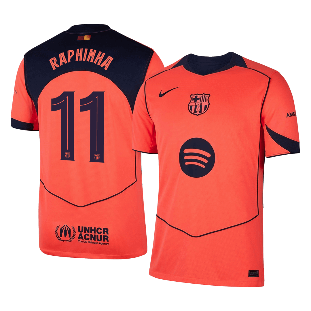 RAPHINHA #11 Barcelona Third Away Soccer Jersey 2025/26 -UCL - Soccerdeal