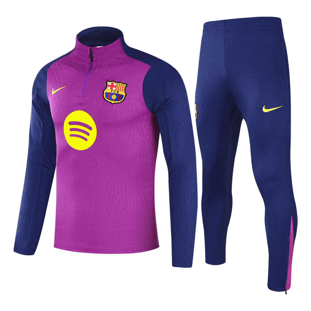 Barcelona Zipper Sweatshirt Kit(Top+Pants) 2025/26 - Soccerdeal