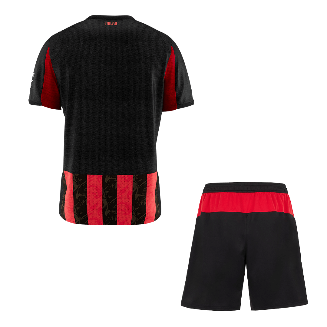 AC Milan Home Soccer Jersey Kit(Jersey+Shorts) 2025/26 - Soccerdeal