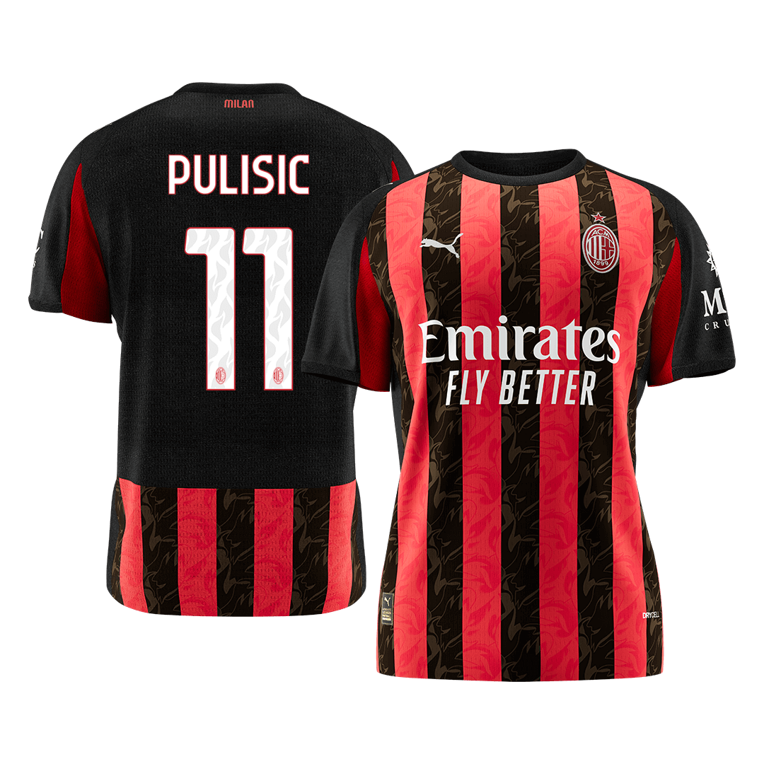PULISIC #11 AC Milan 
 Home Soccer Jersey 2025/26 - Soccerdeal