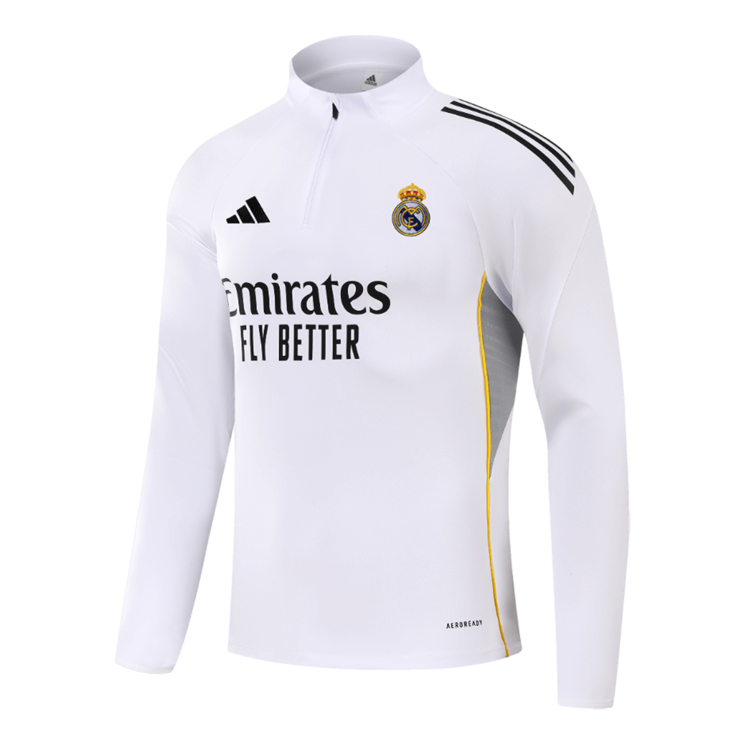 Kid's Real Madrid Zipper Sweatshirt Kit(Top+Pants) 2025/26 - Soccerdeal